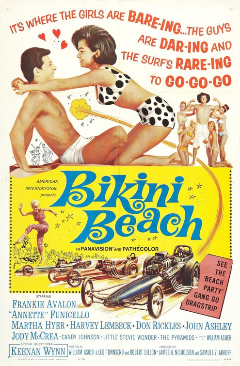 1000 piece jigsaw puzzle for the movie poster: Bikini Beach (1964)