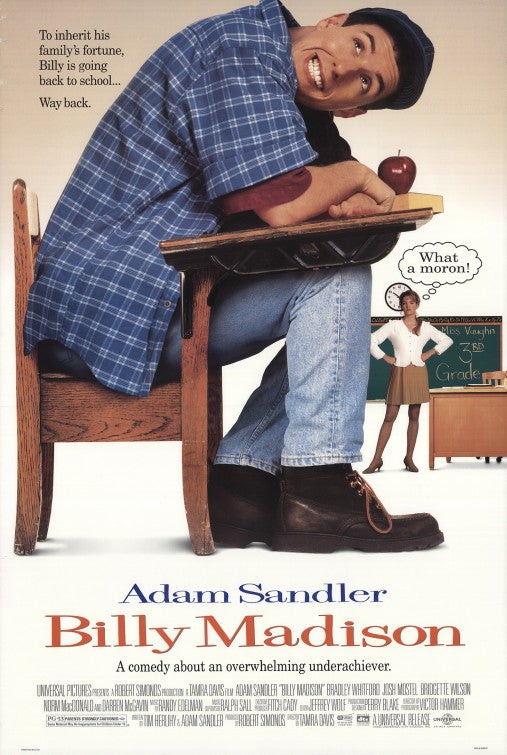 the movie poster: Billy Madison (1995) ver1