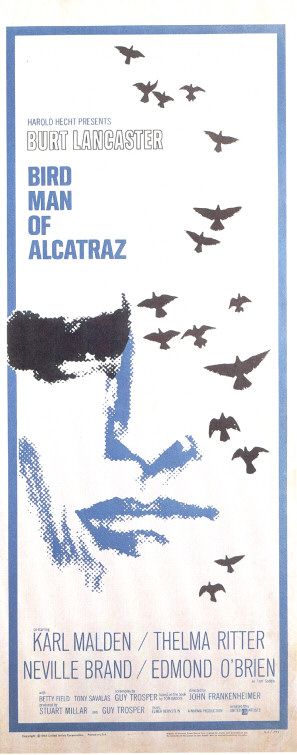 the movie poster: Bird Man of Alcatraz (1962) ver2