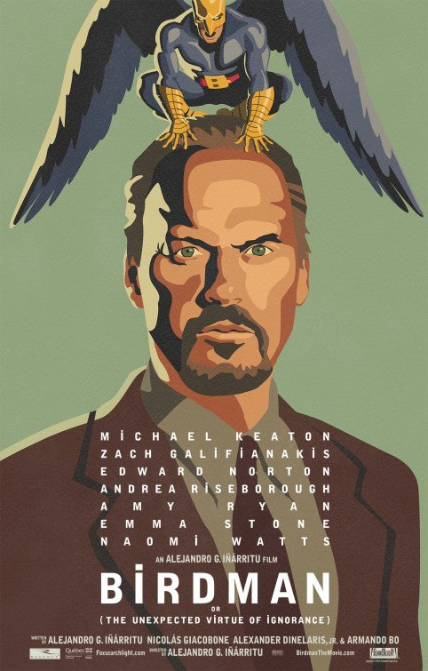 1000 piece jigsaw puzzle for the movie poster: Birdman (2014)