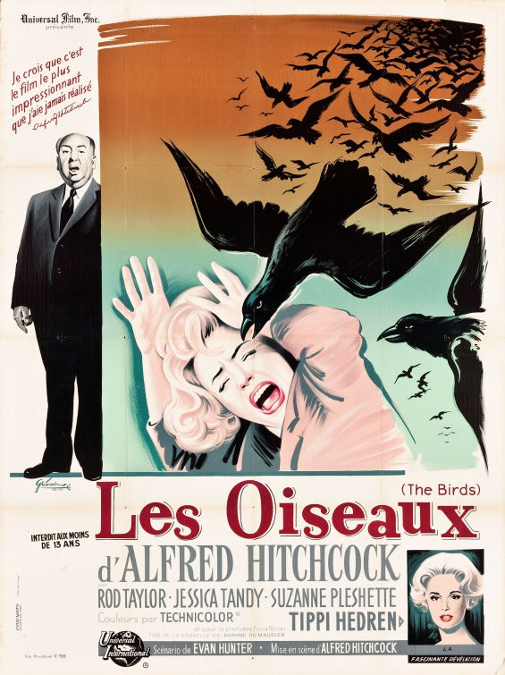 1000 piece jigsaw puzzle for the movie poster: The Birds (1963) ver6