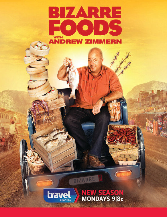 1000 piece jigsaw puzzle for tv poster: Bizarre Foods with Andrew Zimmern