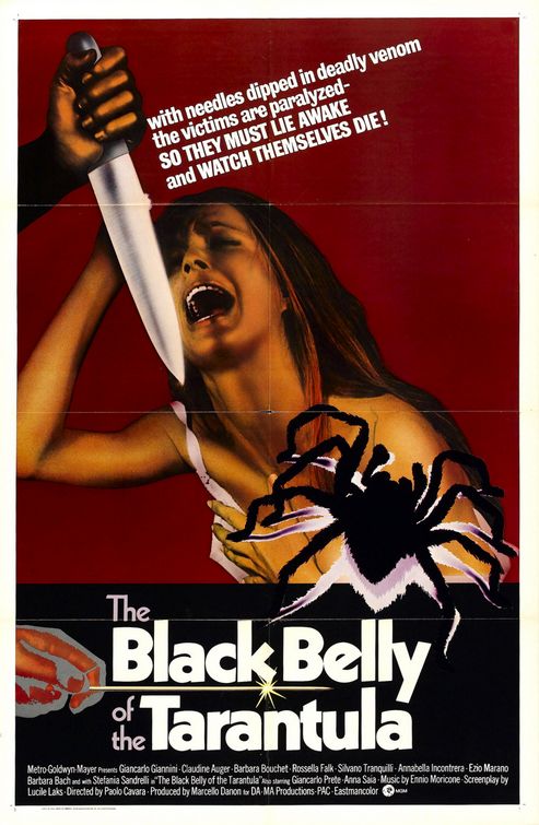 the movie poster: Black Belly of the Tarantula (1972)