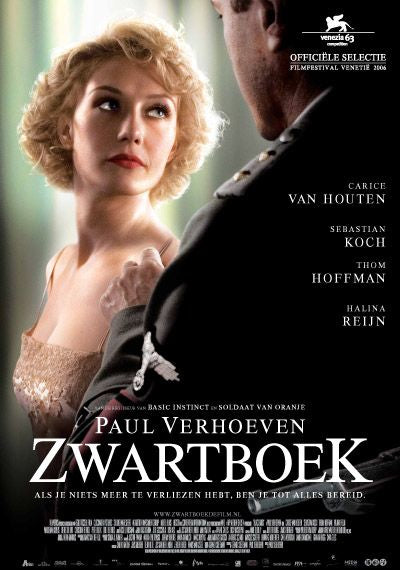 the movie poster: Black Book (aka Zwartboek) (2006) ver2