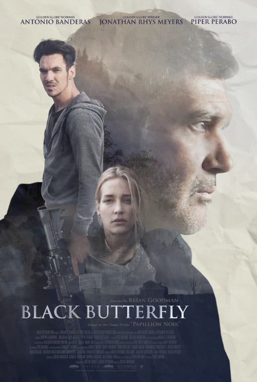 1000 piece jigsaw puzzle for the movie poster: Black Butterfly (2017)