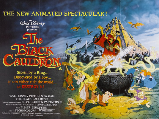 the movie poster: The Black Cauldron (1985) ver2