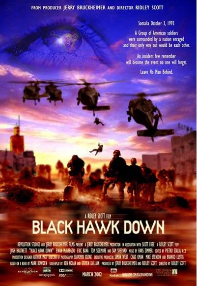 the movie poster: Black Hawk Down (2001) ver3