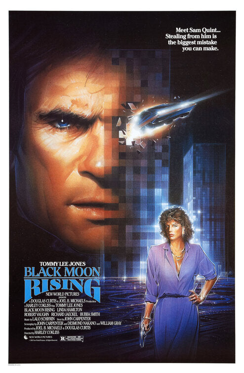 the movie poster: Black Moon Rising (1986)