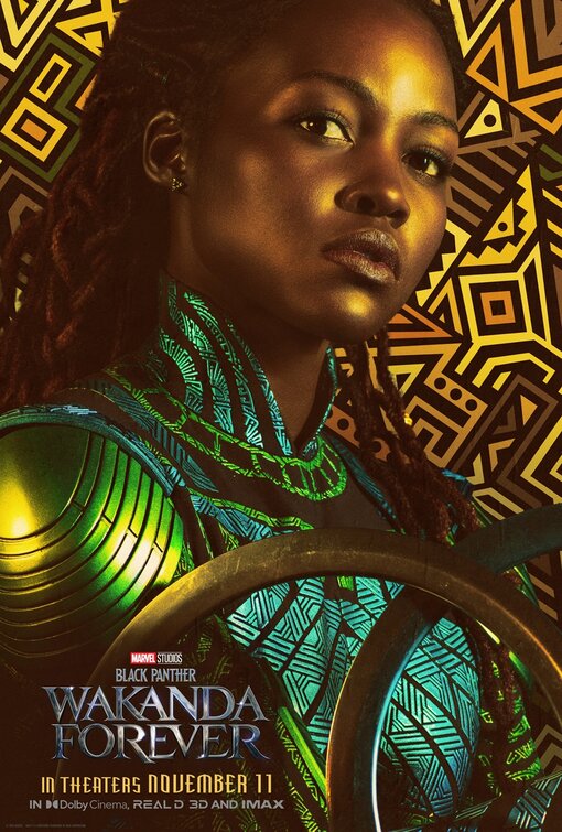 1000 piece jigsaw puzzle for the movie poster: Black Panther: Wakanda Forever (2022) ver22