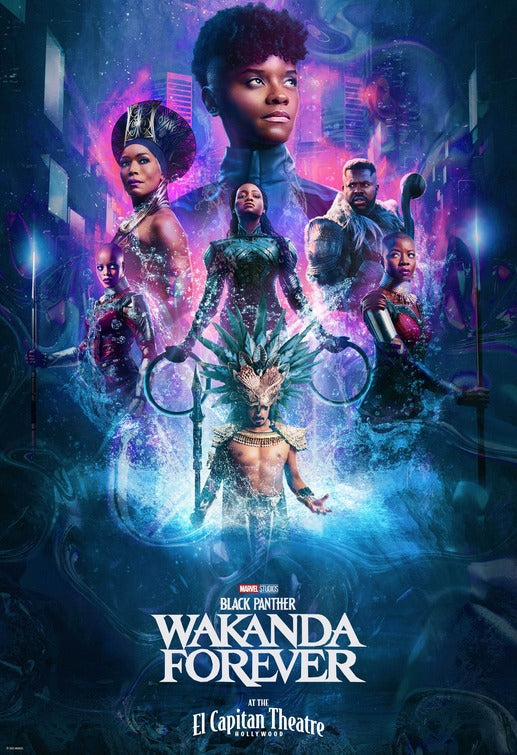 1000 piece jigsaw puzzle for the movie poster: Black Panther: Wakanda Forever (2022) ver28