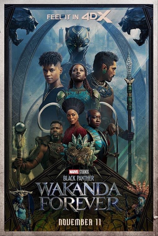 1000 piece jigsaw puzzle for the movie poster: Black Panther: Wakanda Forever (2022) ver5