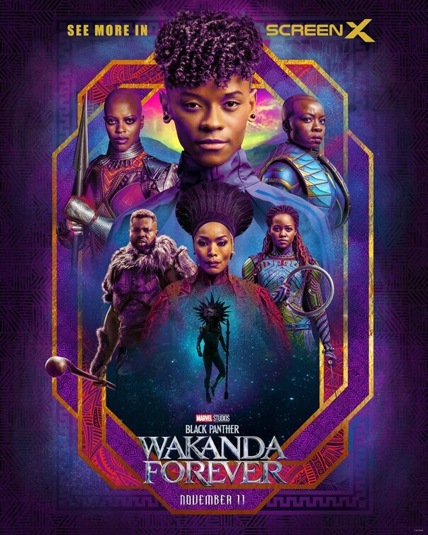 1000 piece jigsaw puzzle for the movie poster: Black Panther: Wakanda Forever (2022) ver6