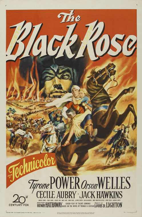 1000 piece jigsaw puzzle for the movie poster: The Black Rose (1950)