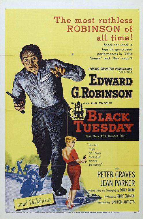 the movie poster: Black Tuesday (1954)