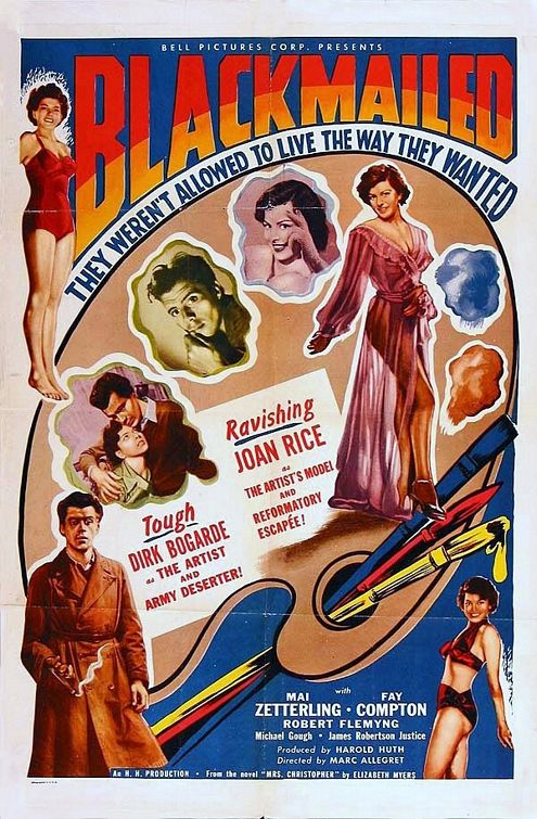 the movie poster: Blackmailed (1951)