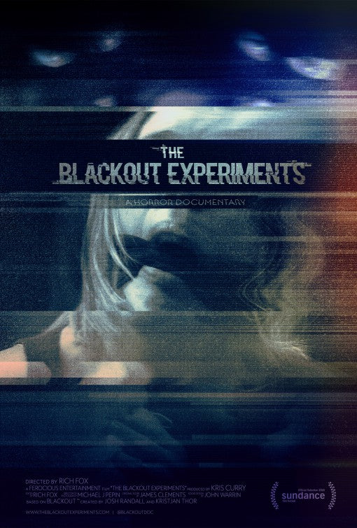 1000 piece jigsaw puzzle for the movie poster: The Blackout Experiments (2016)