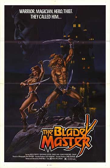 the movie poster: The Blade Master (1984)