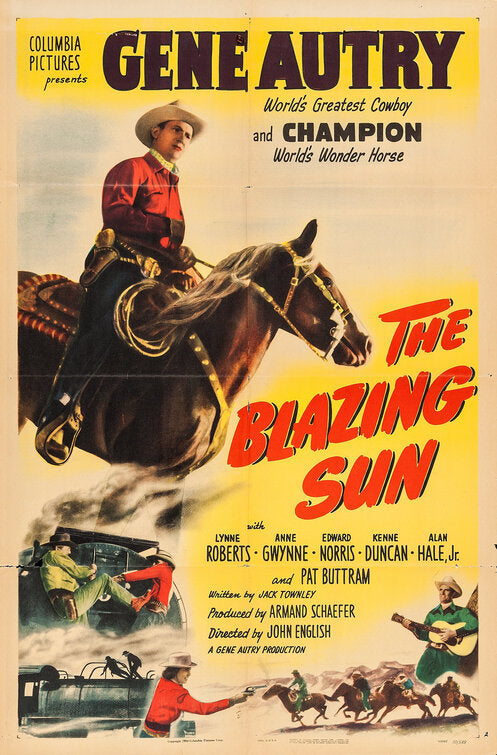 1000 piece jigsaw puzzle for the movie poster: The Blazing Sun (1950)