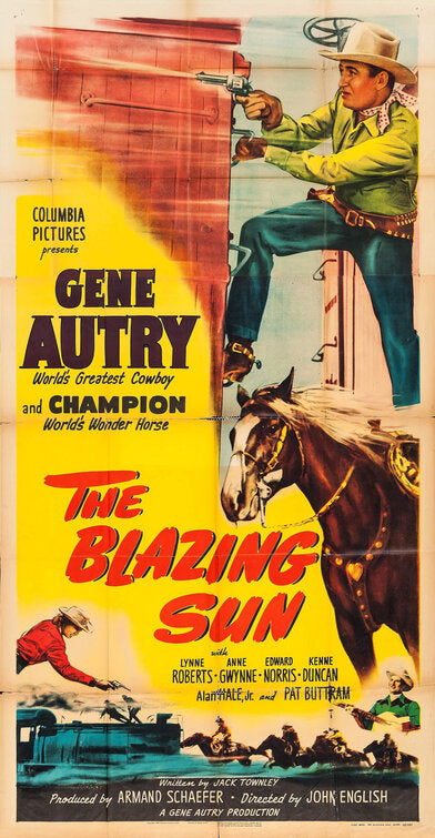 1000 piece jigsaw puzzle for the movie poster: The Blazing Sun (1950) ver2