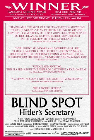 the movie poster: Blind Spot: Hitler's Secretary (2002)