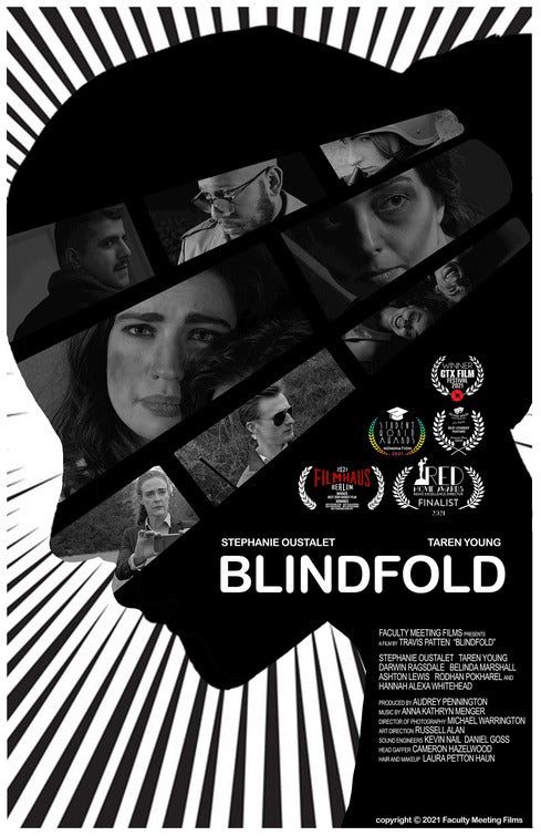 1000 piece jigsaw puzzle for the movie poster: Blindfold (2021)