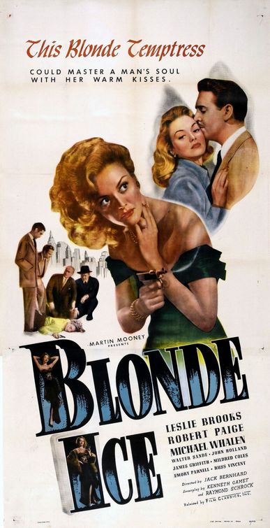 the movie poster: Blonde Ice (1948)