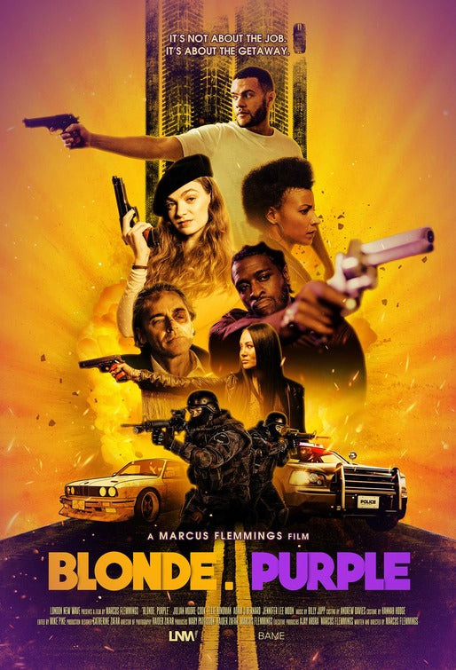 1000 piece jigsaw puzzle for the movie poster: Blonde. Purple (2021)