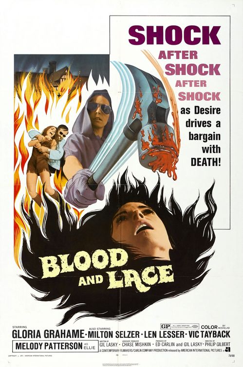 the movie poster: Blood and Lace (1971)