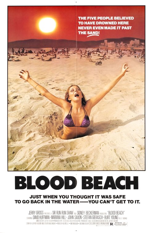 1000 piece jigsaw puzzle for the movie poster: Blood Beach (1981) ver1