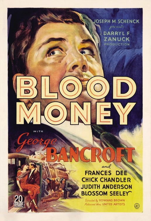 the movie poster: Blood Money (1933)