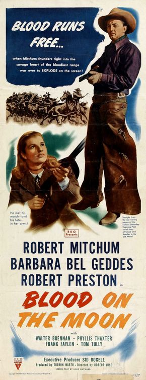the movie poster: Blood on the Moon (1948) ver2