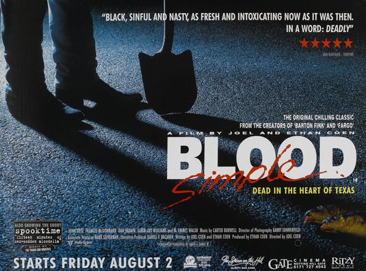 the movie poster: Blood Simple (1985) ver3