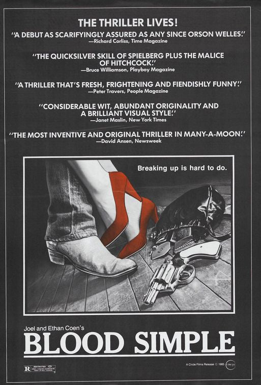 the movie poster: Blood Simple (1985) ver4