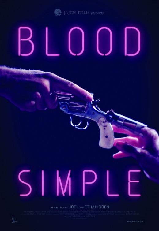 1000 piece jigsaw puzzle for the movie poster: Blood Simple (1985) ver6