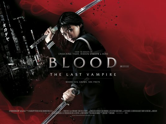 1000 piece jigsaw puzzle for the movie poster: Blood: The Last Vampire (2009)