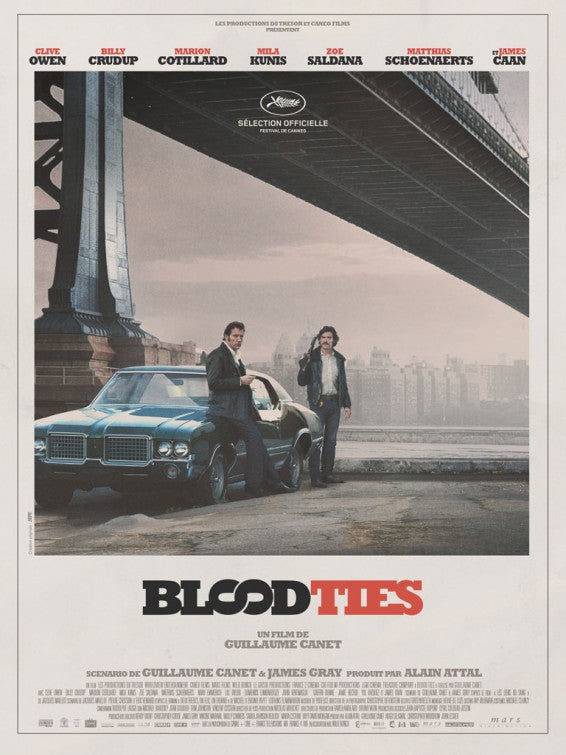 1000 piece jigsaw puzzle for the movie poster: Blood Ties (2013)