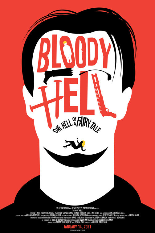 1000 piece jigsaw puzzle for the movie poster: Bloody Hell (2020) ver4