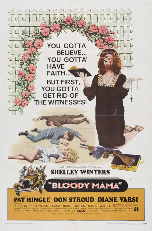 the movie poster: Bloody Mama (1970)