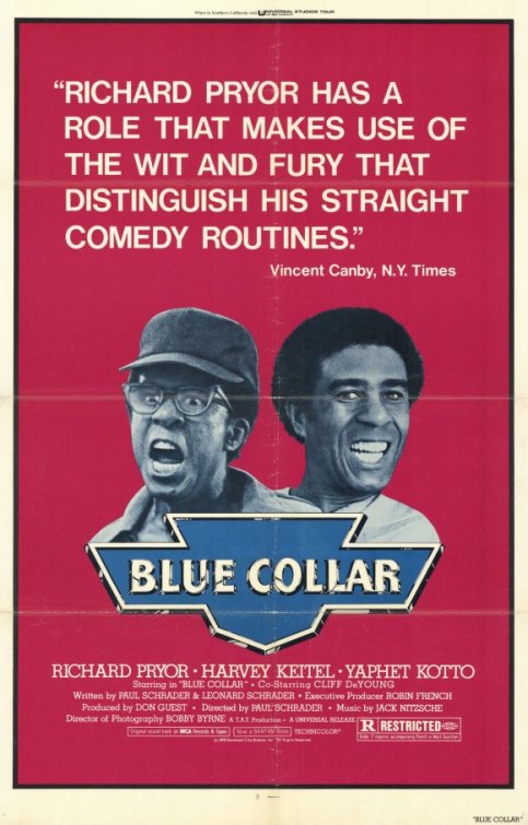 1000 piece jigsaw puzzle for the movie poster: Blue Collar (1978)