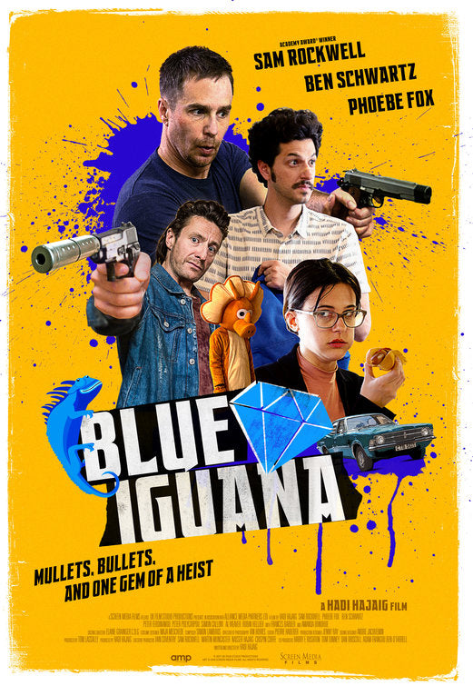 1000 piece jigsaw puzzle for the movie poster: Blue Iguana (2018)
