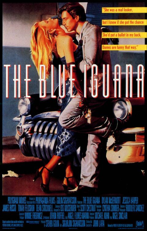 the movie poster: The Blue Iguana (1988) ver2