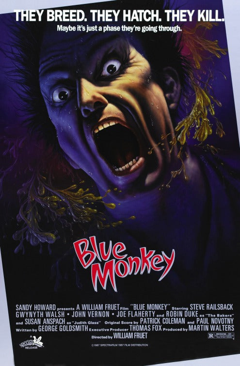 the movie poster: Blue Monkey (1987)