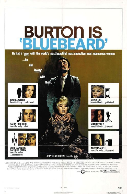 the movie poster: Bluebeard (1972)