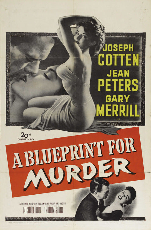 the movie poster: A Blueprint for Murder (1953)