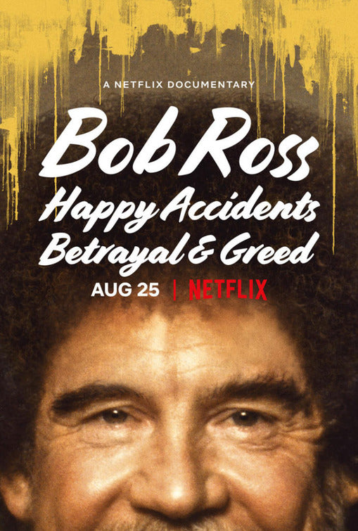 1000 piece jigsaw puzzle for the movie poster: Bob Ross: Happy Accidents, Betrayal & Greed (2021)