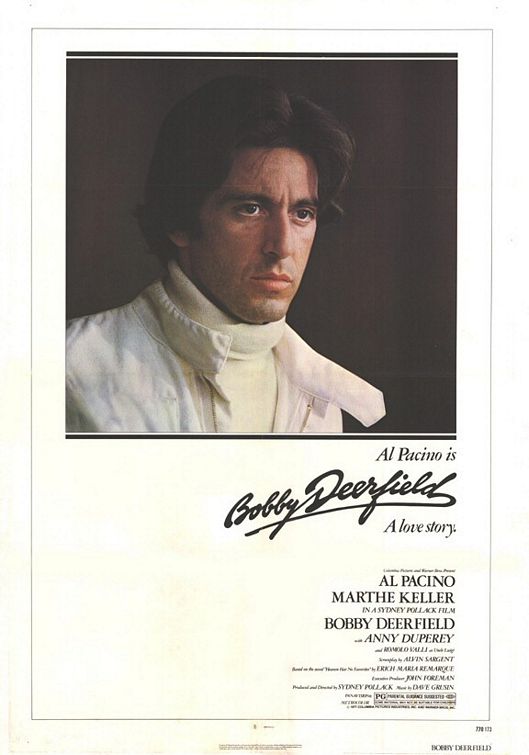 the movie poster: Bobby Deerfield (1977)