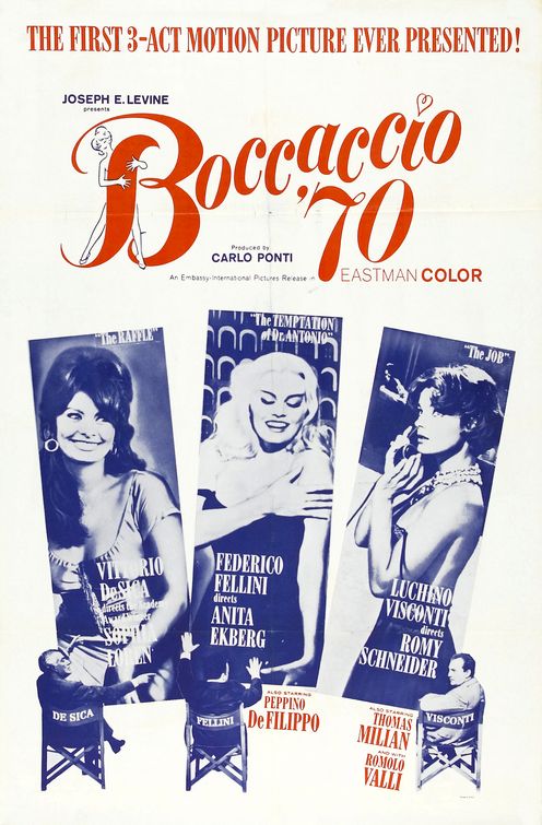 the movie poster: Boccaccio '70 (1962)