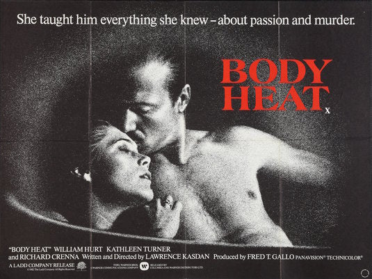 the movie poster: Body Heat (1981) ver2