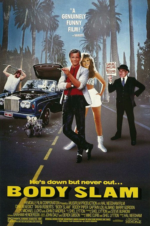 1000 piece jigsaw puzzle for the movie poster: Body Slam (1986)
