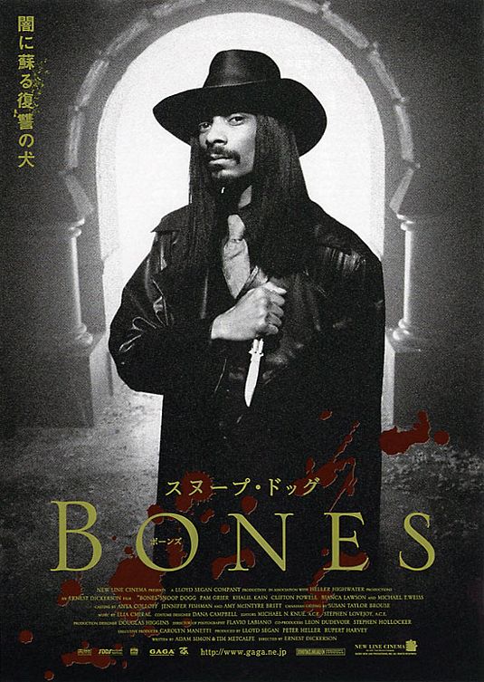the movie poster: Bones (2001) ver2